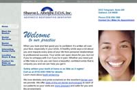 Sharon Albright, dentist website development